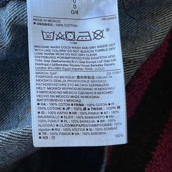 Gap 1969 Cuffed Jean Shorts Size 25 - Picture 6 of 9